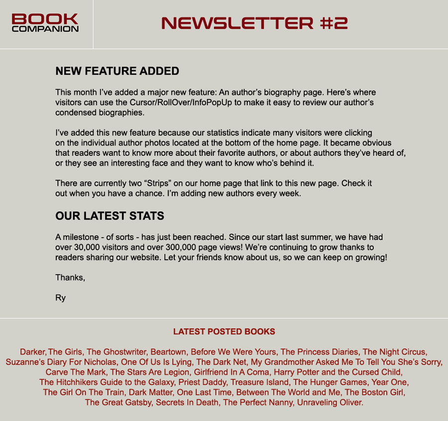 Newsletter 2